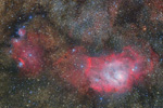 干潟星雲と猫の手星雲