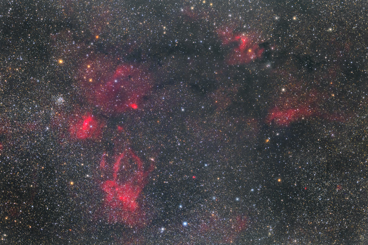 M52 NGC7635 Sh2-155 Sh2-157