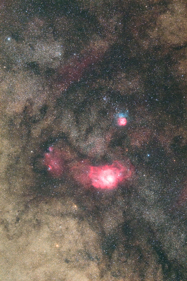 夏の星雲 M8とM20
