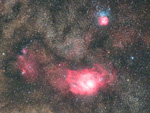 夏の星雲M8とM20