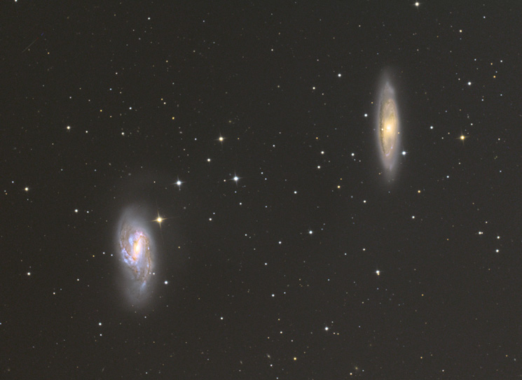 M65とM66 しし座の系外銀河