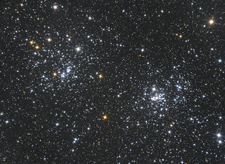 ペルセウス座の二重星団 NGC869とNGC884
