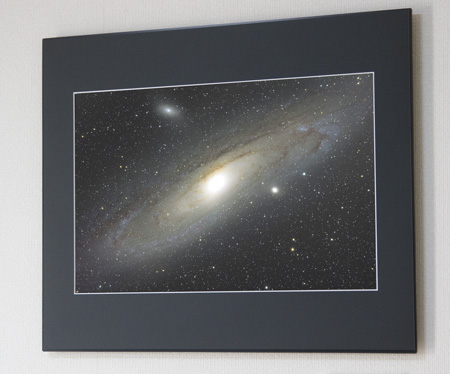 アンドロメダ銀河の写真　展示例