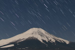 富士山とオリオン座