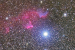 カシオペア座γ星付近の星雲