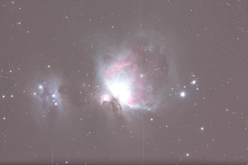 新型EOS5Dで撮影したオリオン大星雲