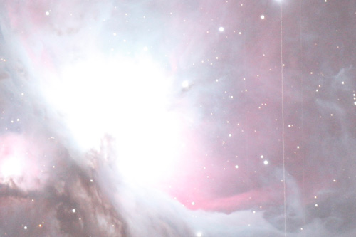 オリオン星雲部分の拡大画像
