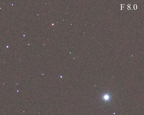 キヤノンEF-S55-250mmの星像F8