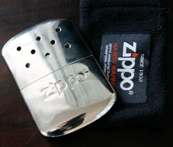 Zippo製白金懐炉