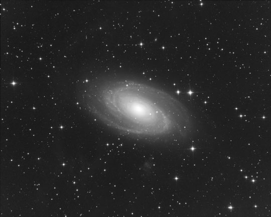 タカハシ Mewlon-250CRSとレデューサーで撮影したM81銀河