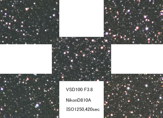 ビクセンVSD100のピクセル等倍星像