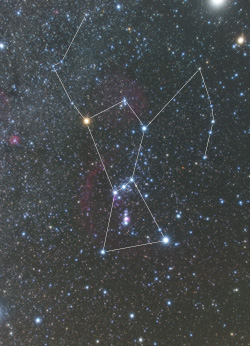 デジカメで撮った星座写真の例