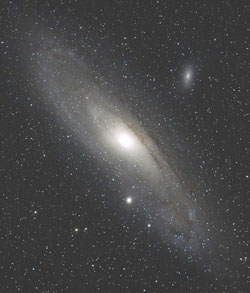 5分露出で写したアンドロメダ銀河