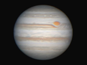 デジタル一眼レフカメラで撮影した木星