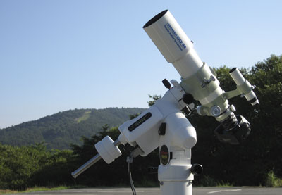 峰山高原と望遠鏡