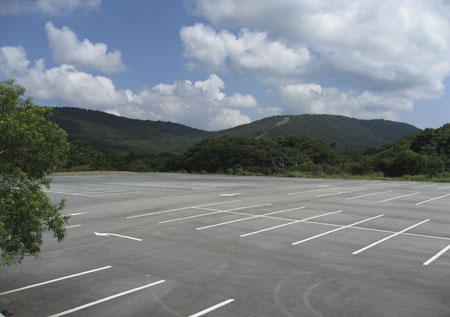 峰山高原の一般用駐車場