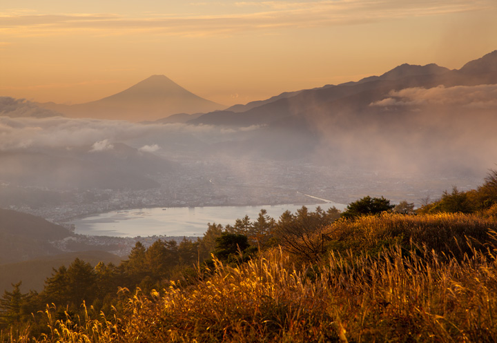 高ボッチ高原からの富士山