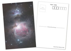 オリオン星雲のポストカード