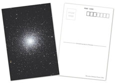 ヘルクレス座球状星団M13のポストカード