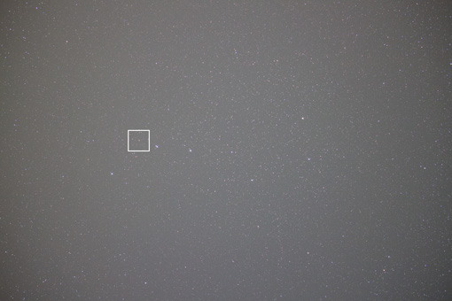 キヤノンEFM22mm F2レンズで撮影した北斗七星