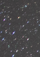 シグマ 105mm F1.4 DG HSMの左上隅星像