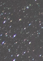 シグマ 105mm F1.4 DG HSMの左上隅星像（F2のとき）