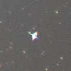 シグマ 20mm F1.4 DG HSMの右下隅星像（F2のとき）