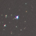 シグマ 20mm F1.4 DG HSMの左上星像（F2.8のとき）