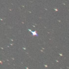 シグマ 20mm F1.4 DG HSMの右下隅星像（F2.8のとき）