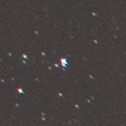 シグマ 20mm F1.4 DG HSMの左上星像（F4のとき）
