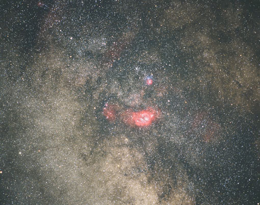 M8周辺の天の川
