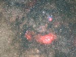 M8付近の星雲