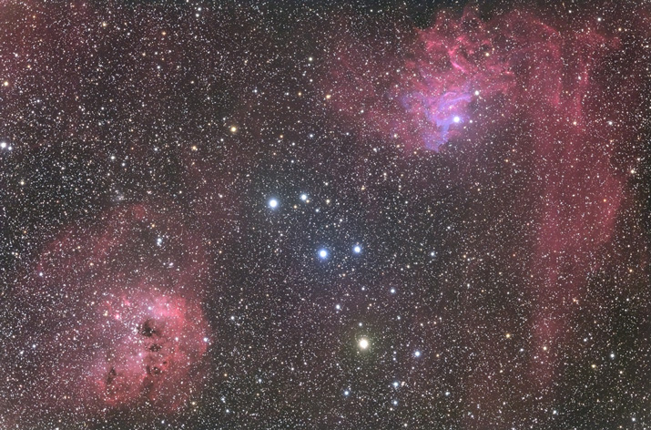 ぎょしゃ座の散光星雲群