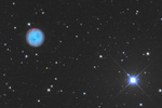 惑星状星雲M97と系外銀河M108