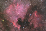 北アメリカ星雲とペリカン星雲